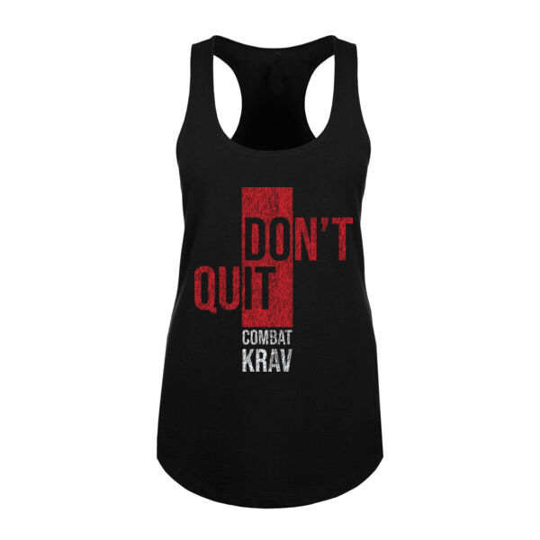 DON’T QUIT - WOMEN'S FITTED TANK - $429YXP$ Thumbnail